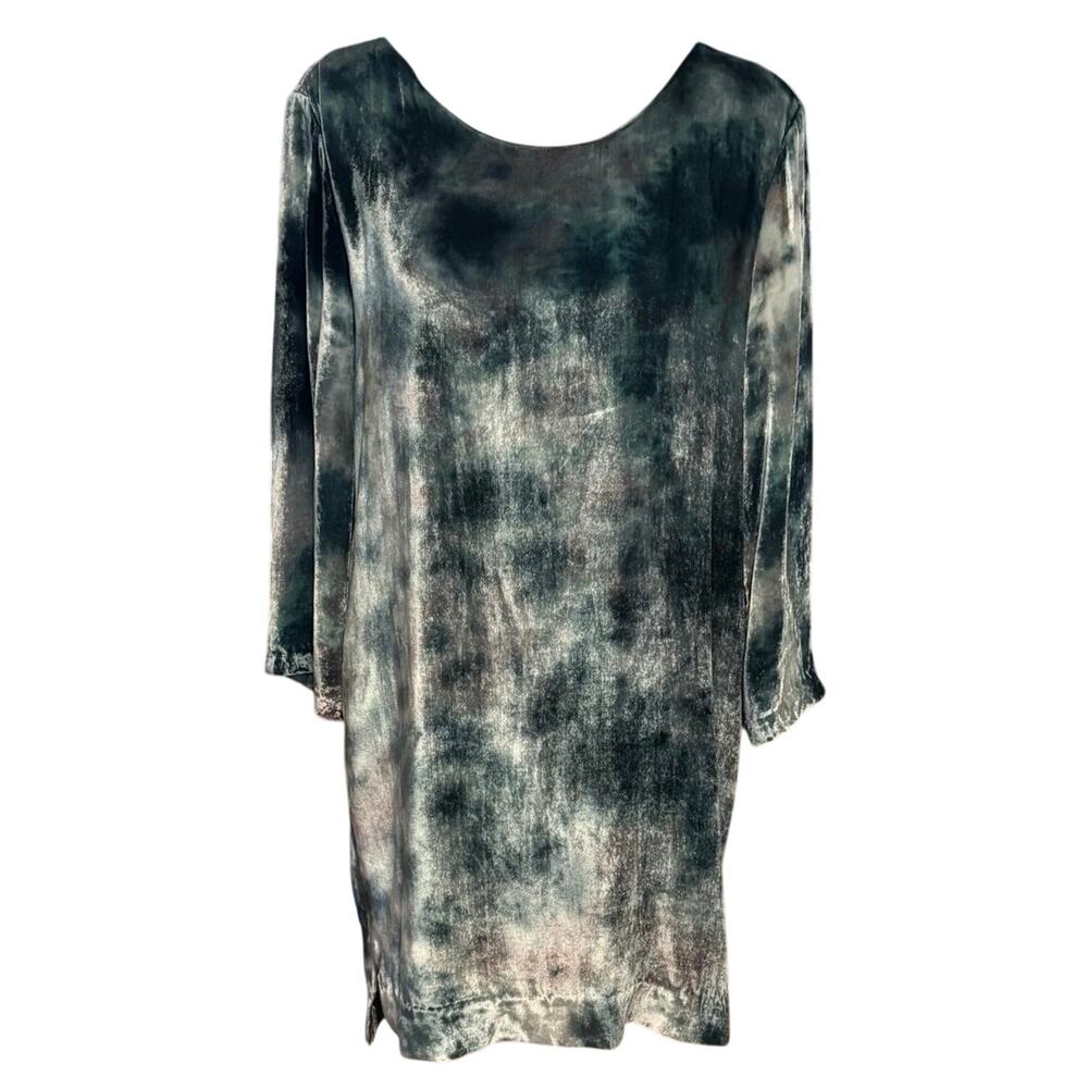 NEW Gypsy 05 Global Village Size L Mini Shift Dress Velvet Silk Open Back